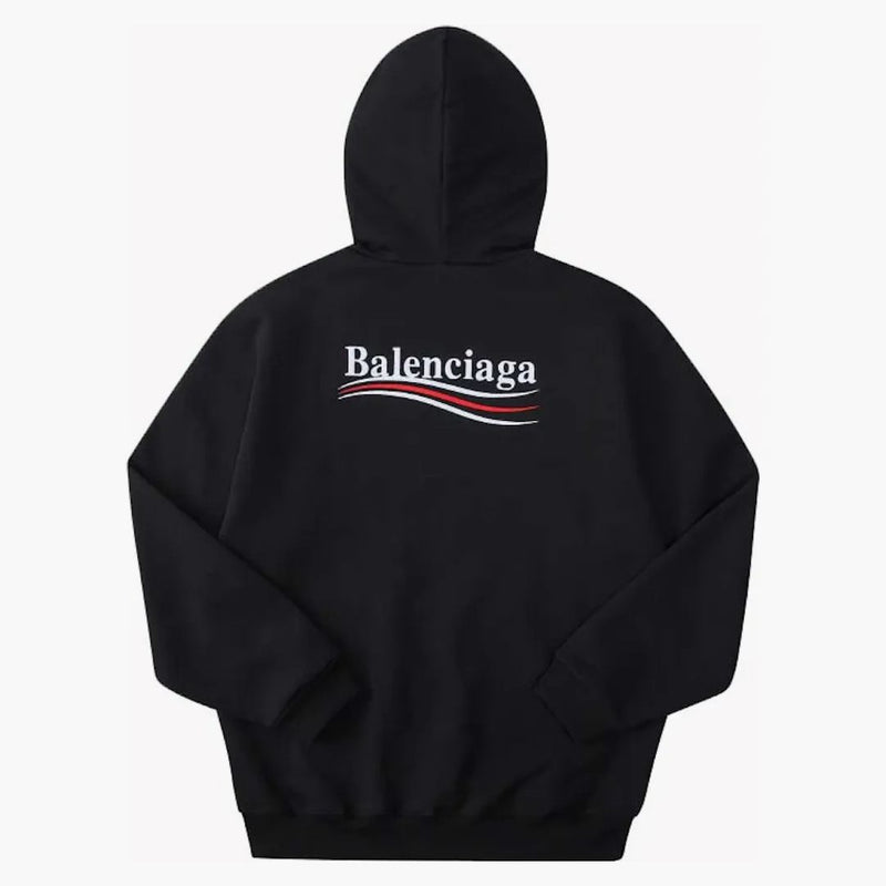 LOGO DE CAMPAÑA POLÍTICA BALENCIAGA Popover Hoodie Black