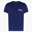 Balenciaga Political Campaign Medium Fit T-shirt Pacific Blue/white