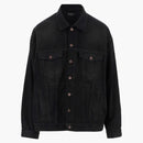 Balenciaga Political Campaign Oversized Denim Jacket Black