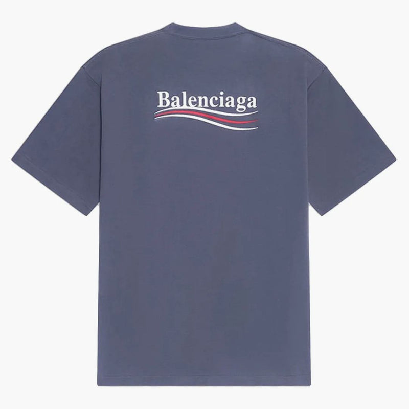 Balenciaga Political Campaign Small Fit T-shirt Dark Grey/white