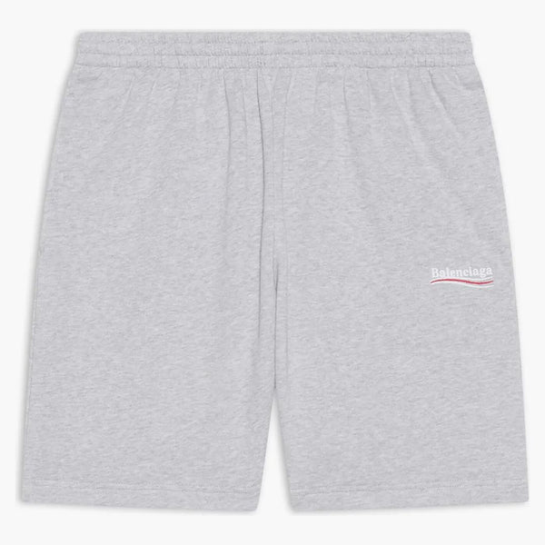 Balenciaga Political Campaign Sweat Shorts Gray/White/Red