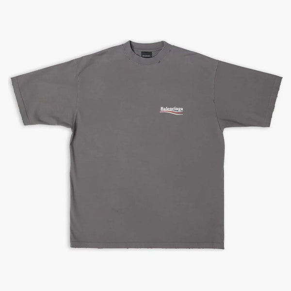 Camiseta de campaña política de Balenciaga Gray