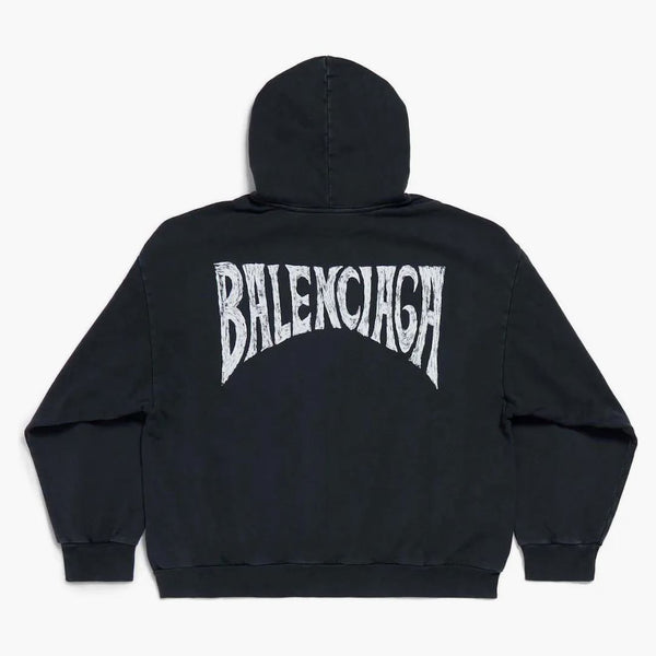 Balenciaga Political Plantilla de gran tamaño sudadera blanca/blanca