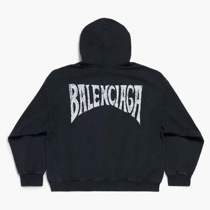 Balenciaga Political Plantilla de gran tamaño sudadera blanca/blanca
