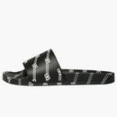 Balenciaga Pool Slides All Over Logo Black