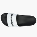 Balenciaga Pool Slides Logo White Black (women's)