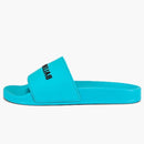 Balenciaga Pool Slides Turquoise