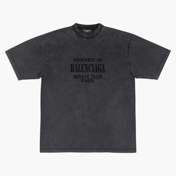 Balenciaga Propiedad Gran Fit Camiseta Vintage Black/White