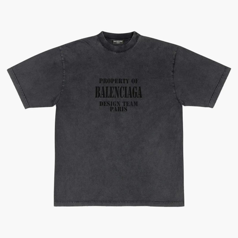 Balenciaga Propiedad Gran Fit Camiseta Vintage Black/White