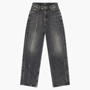 Balenciaga Pull-up Japanese Denim Extra Large Pants Black/White