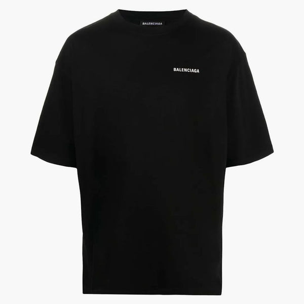 Camiseta de mangas cortas de Fit Balenciaga Fit Negro
