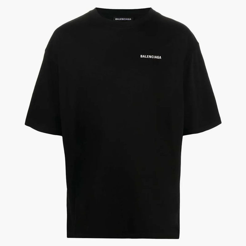 Camiseta de mangas cortas de Fit Balenciaga Fit Negro