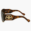 Gafas de sol de acetato de marco redondo Balenciaga La Habana/Habana/Brown (BB0070S-30008288-007)