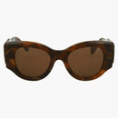 Gafas de sol de acetato de marco redondo Balenciaga La Habana/Habana/Brown (BB0070S-30008288-007)