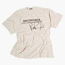 Balenciagaga Rupaul 11-shirt Chalky White/Black