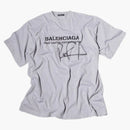 Balenciagaga Rupaul Zwrotna koszulka Heather Grey/Black