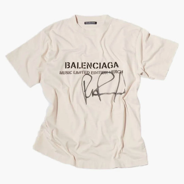 Balenciaga RuPaul Small Fit Camiseta Tiza/Negro