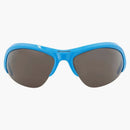 Balenciaga Shield-frame Bio Injection Sunglasses Light Blue/silver/grey (bb0232s-30013513-004-40385)