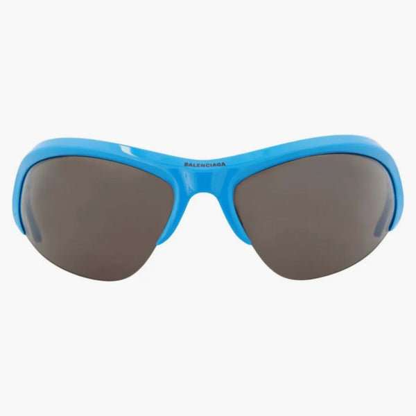 Balenciaga Shield-Frame Bio Iniezione occhiali da sole azzurro/argento/grigio (BB0232S-30013513-004-40385)