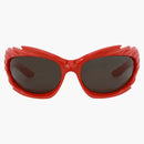 Balenciaga Shield-Frame Bio Injection Sunglasses Red/Gray (BB0255S-30013967-004-60032)