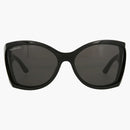 Balenciaga Shield Sunglasses Black/Black/Gray (BB0154S-30011244-001)