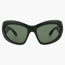 Balenciaga Shield Sunglasses Green/Green (BB0228S-30013403-002)