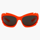 Gafas de sol Balenciaga Shield naranja/naranja/gris (BB0255S-30013967-005)