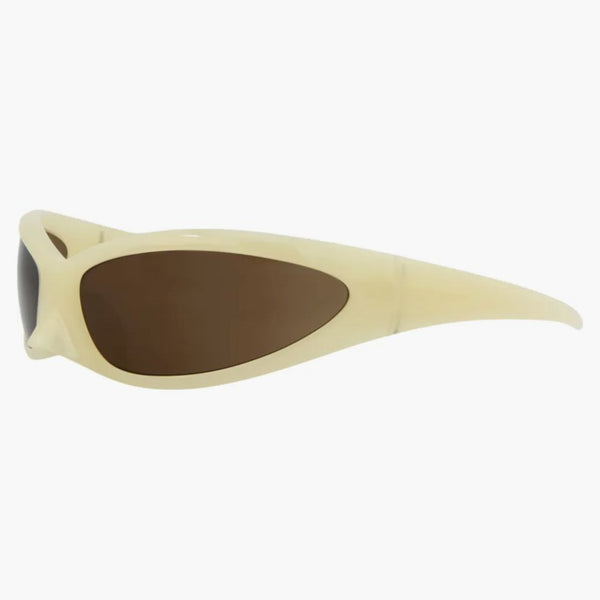 Occhiali da sole Balenciaga Shield giallo/marrone (BB0251S-30013805-003)