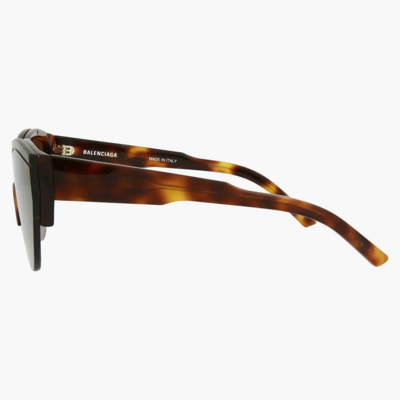 Balenciaga Shield/Wrap Frame Acetate Solglasögon Havana/Havana/Brown (BB0004S-30006541-007)