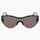 Balenciaga Shield Wrap Sunglasses Black/Gray (BB0004SA-30007308-001)