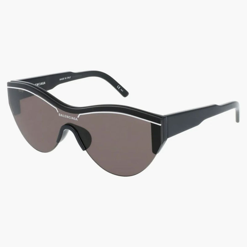 Balenciaga Shield Wrap Solglasögon svart/grå (BB0004SA-30007308-001)