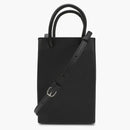 Balenciaga Shopping Phone Holder Bag Black