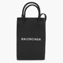 Balenciaga Shopping Phone Holder Bag Black