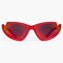 Balenciaga Side Xpander Cat Sunglasses Red (751418T00076309)