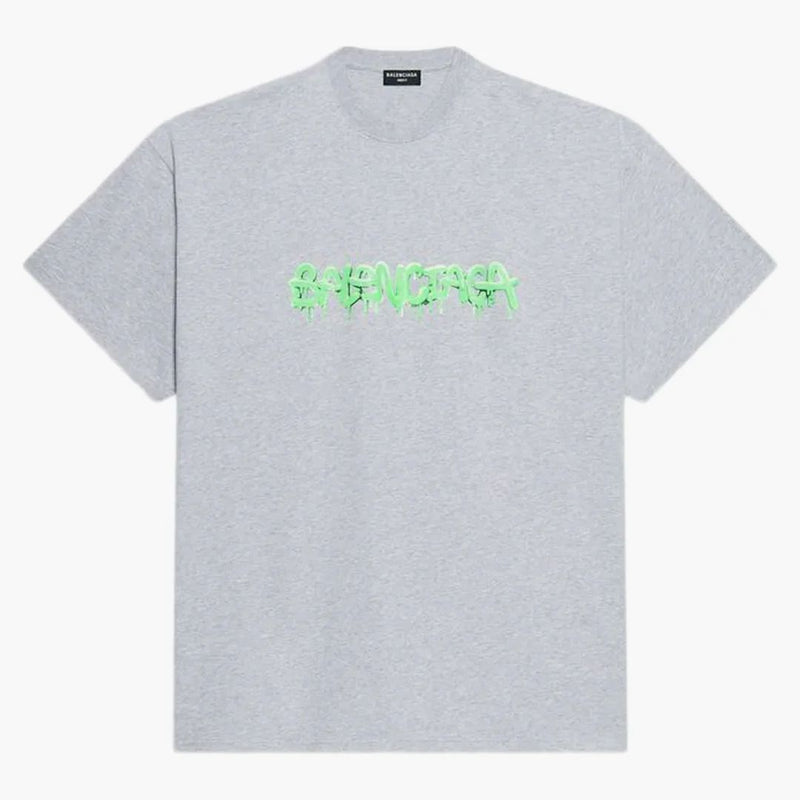 Balenciaga Slime Oversized T-Shirt Gray/Green