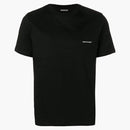 Balenciaga LOGO LOGO EMPRESO Camiseta de algodón de ajuste regular Negro/Blanco