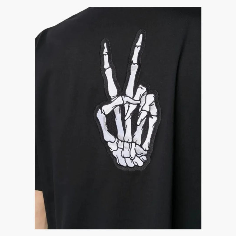 Balenciaga Smiley Face Tramp Camiseta Negra