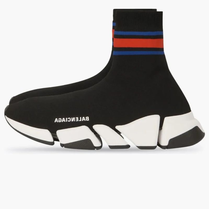 Balenciaga Speed ​​2.0 Black Blue Red Stripe
