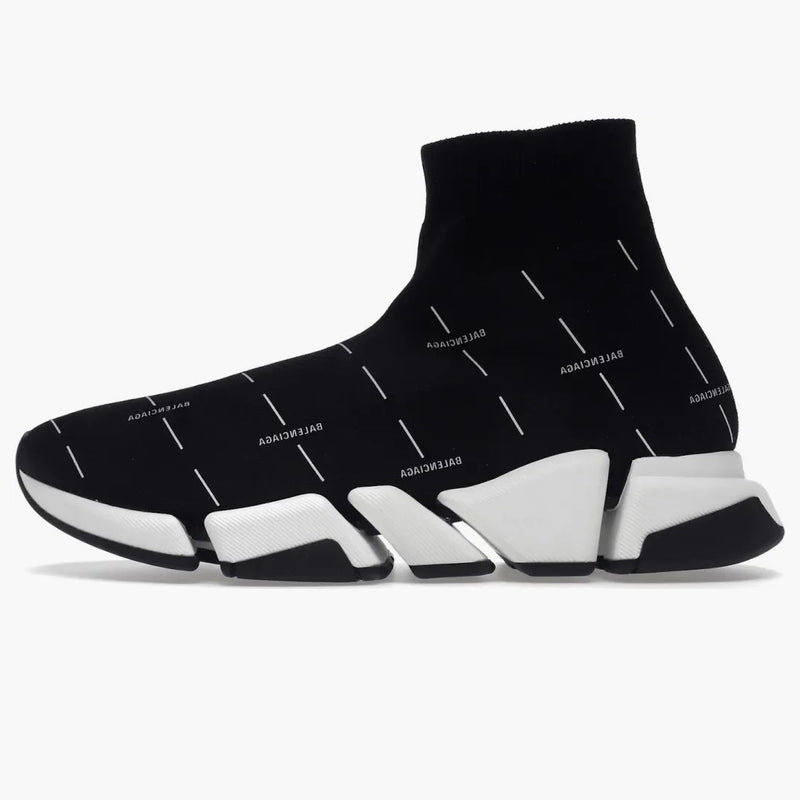 Rychlost Balenciaga 2.0 Black White Logo