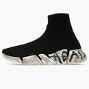 Balenciaga Speed ​​2.0 Graffiti Recycled Knit Black White