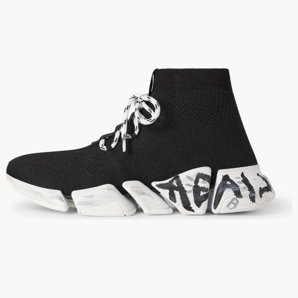 Rychlost Balenciaga 2,0 Krátí černé graffiti