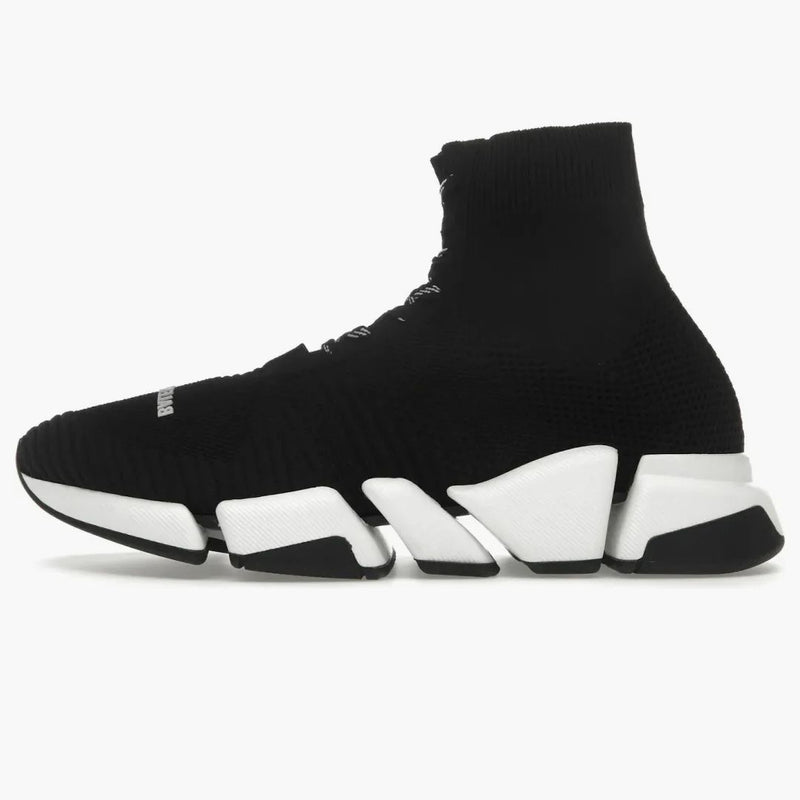 Rychlost Balenciaga 2,0 Kráče po černé bílé barvě