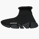 Balenciaga Speed 2.0 Recycled Fake Fur Black (women's)