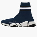 Balenciaga Speed 2.0 Striped Navy Blue Black White (women's)
