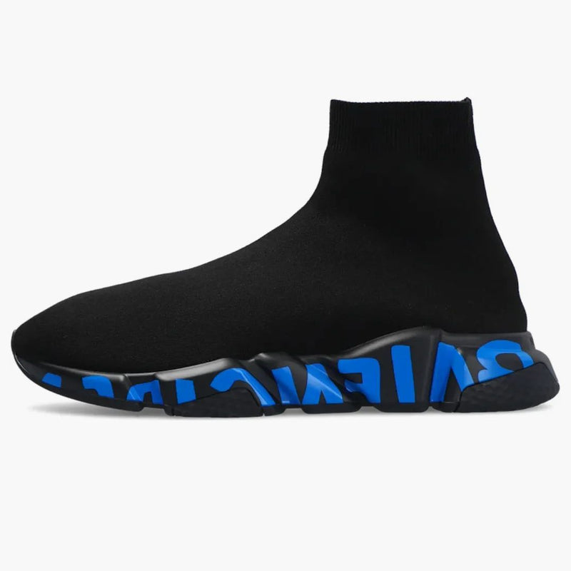 Balenciaga Speed ​​Graffiti Black Blue