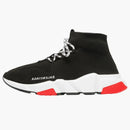 Balenciaga Speed Trainer Lace Up Black Red