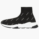 Balenciaga Speed ​​Trainer Logo Print Black White 2020 (Women's)