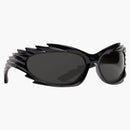Balenciaga Spike Rectangle Sunglasses Black