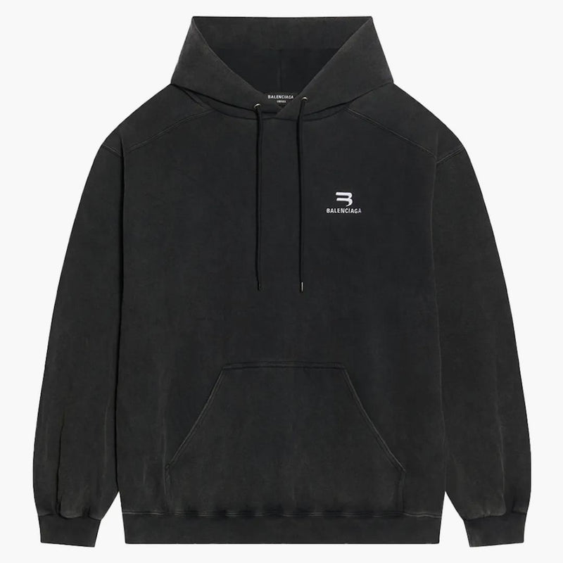 Balenciaga Sporty B Medium Fit Holdie Black/White