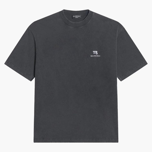 Balenciaga Sporty B Camiseta Medium Fit Black/White